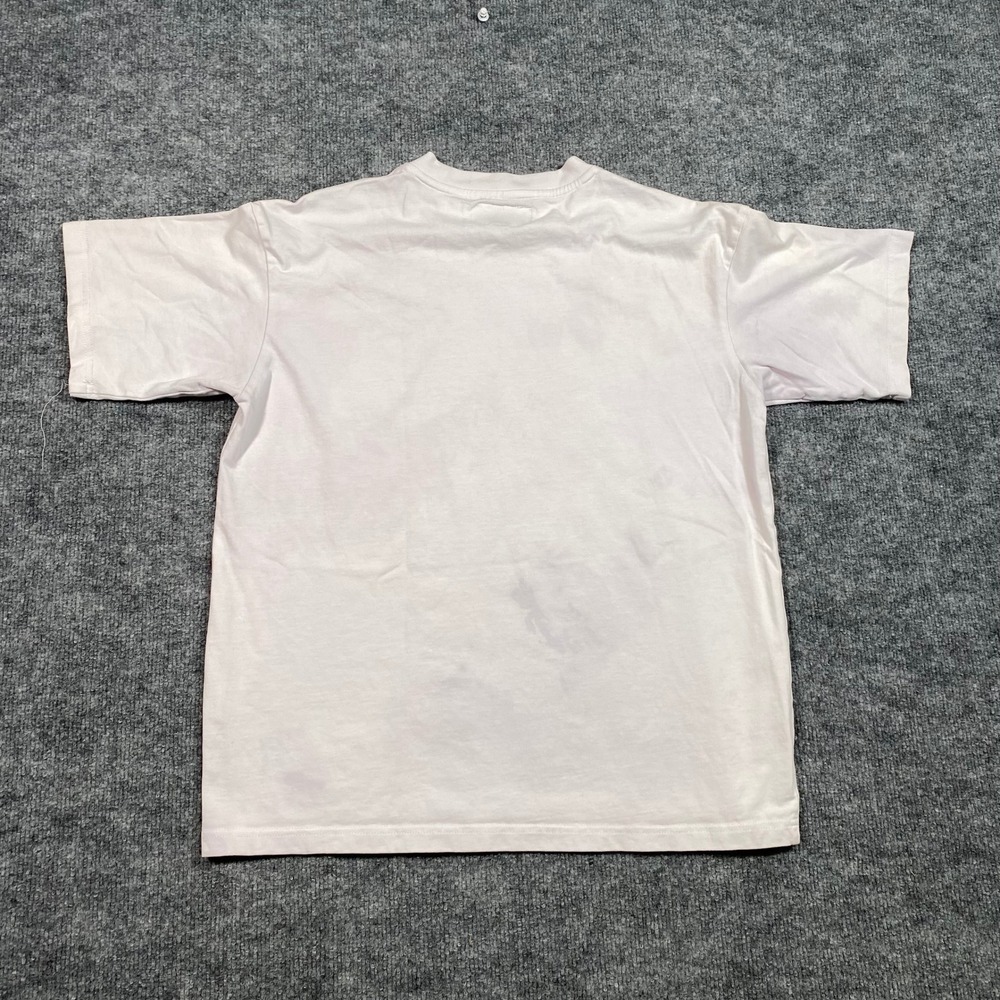 MUDE Men's Thermal Handprint Graphic T-Shirt Light Lilac Streetwear Size S - Picture 2 of 9